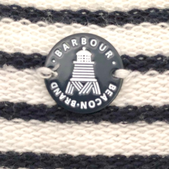 Barbour Montreith Striped Dress in Navy/White - Picture 3 of 7